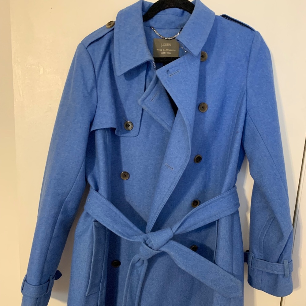 JCrew Cashmere Wool Trench